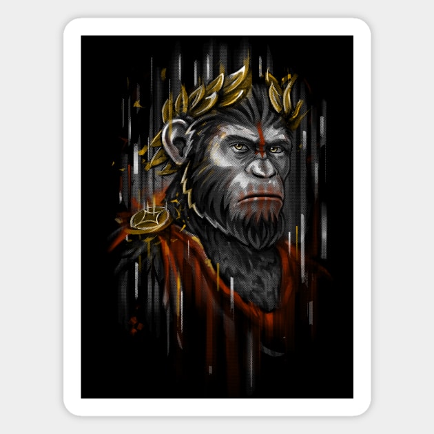 Caesar Ape Magnet by c0y0te7